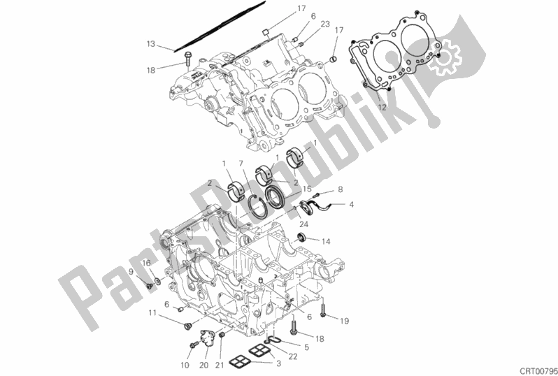 Todas las partes para 09d - Par De Semicárter de Ducati Superbike Panigale V4 Specale Thailand 1100 2019